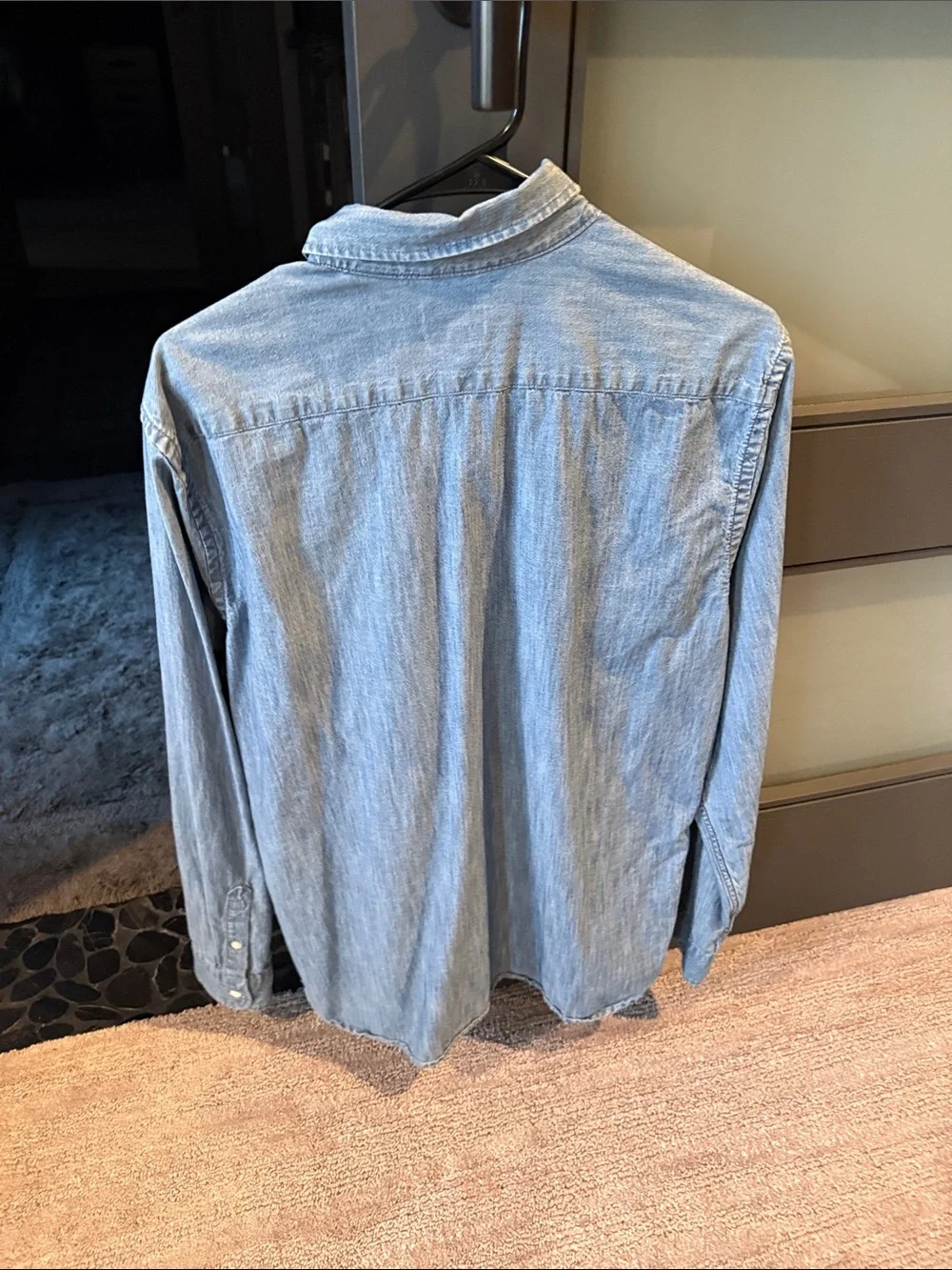 Levi's Light Blue Denim Button-Down Casual Shirt